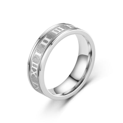 Roman Numeral Ring Stainless Steel Ring - Men & Women